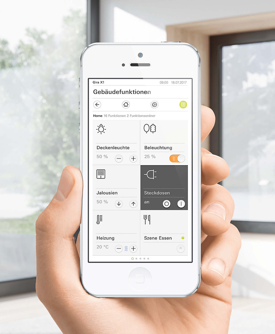 Smarthome App auf Smartphone